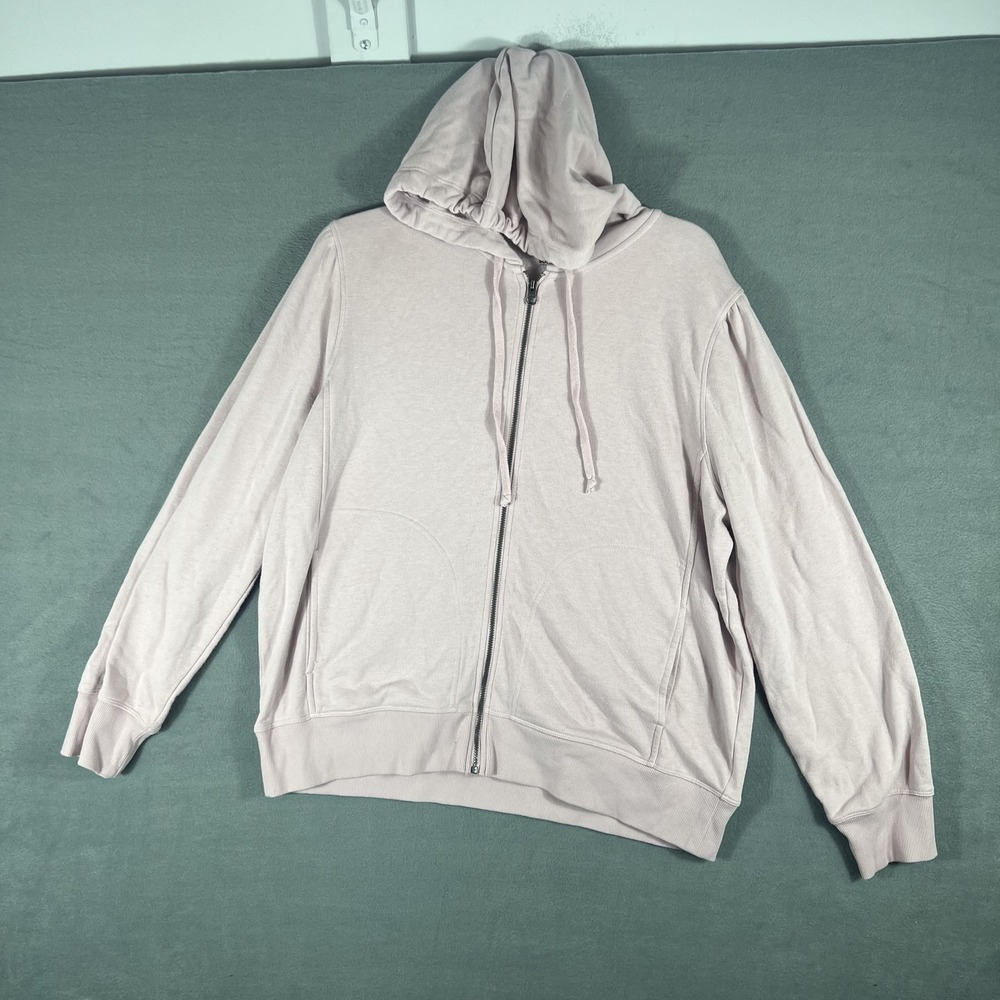 Sonoma Goods for Life Women's XXL Mauve Full Zip Hooded Sweatshirt Hoodie